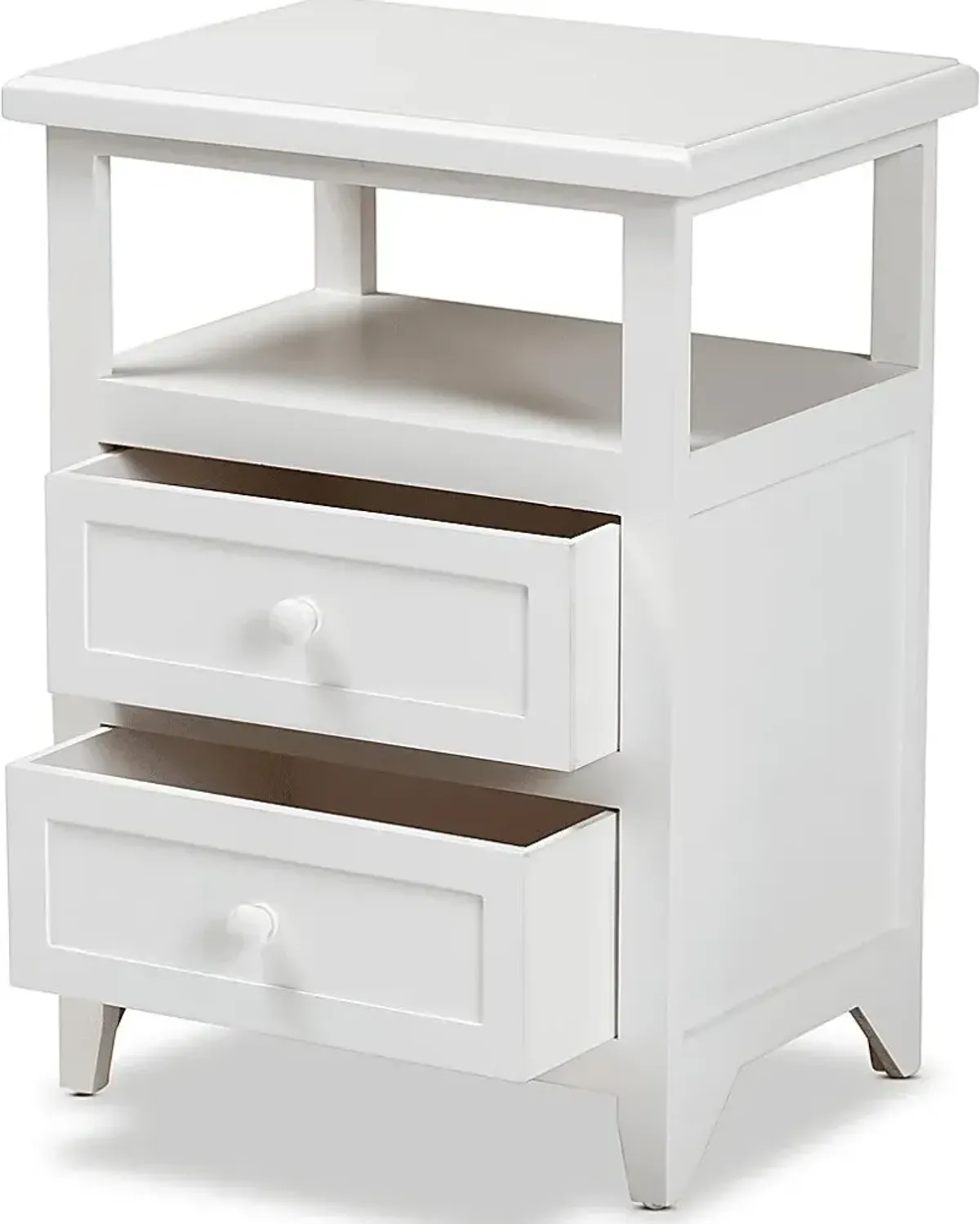 Barbaree White Nightstand