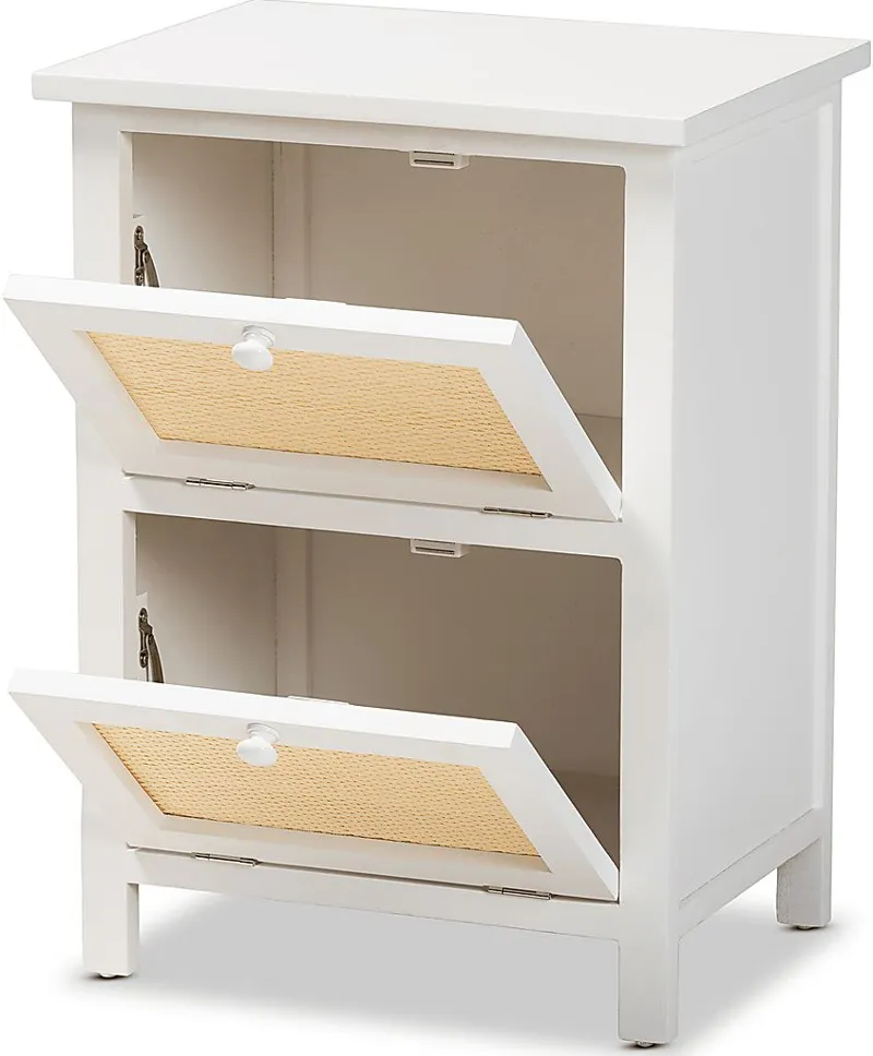 Budtime White Nightstand