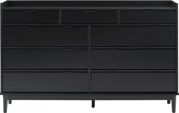 Symelo Black 9 Drawer Dresser