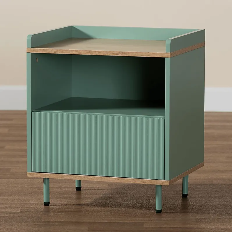 Heyden Mint Green Nightstand