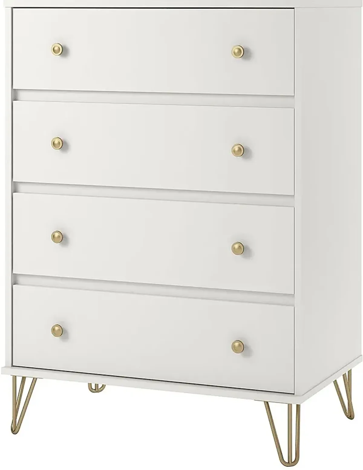 Brogden White 4 Drawer Dresser