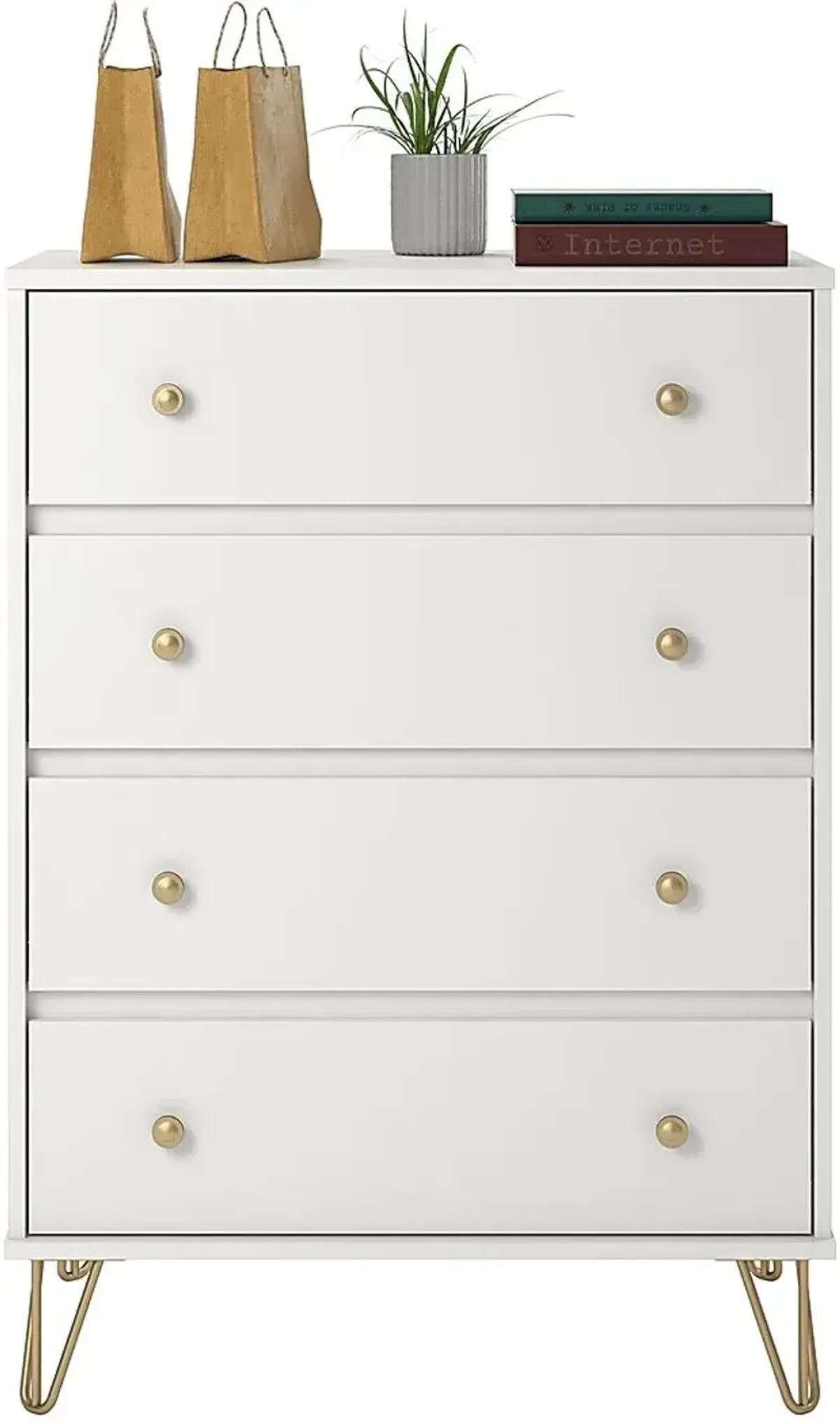 Brogden White 4 Drawer Dresser