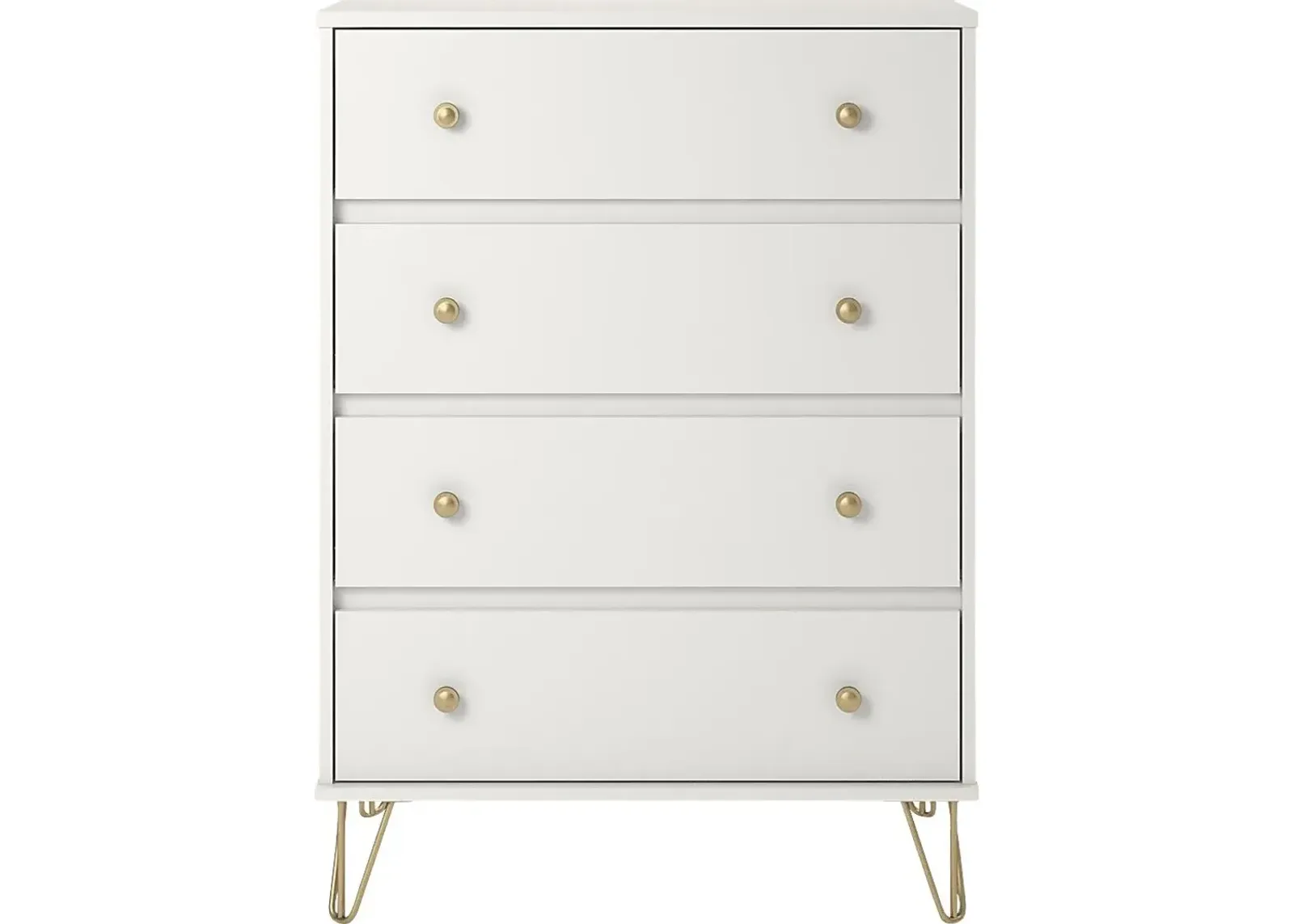 Brogden White 4 Drawer Dresser