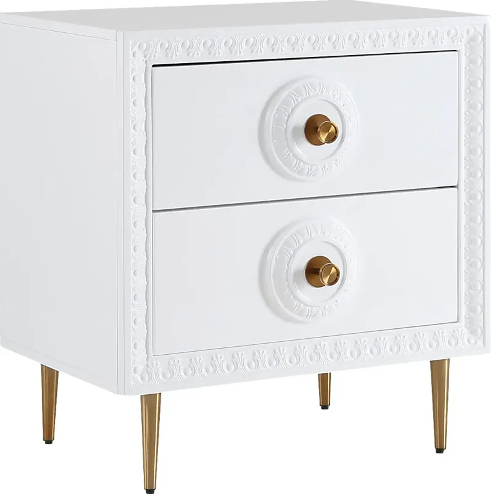 Serenair White Nightstand