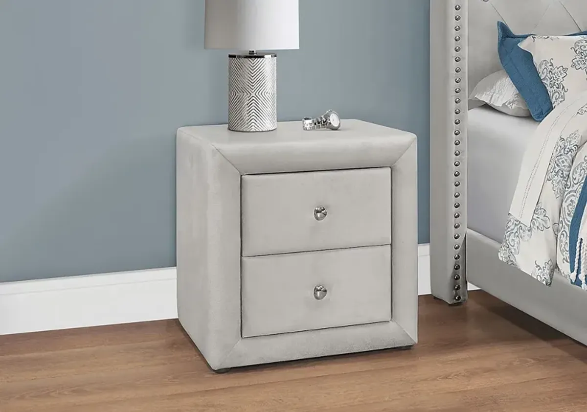 Stomner Dove Gray Nightstand