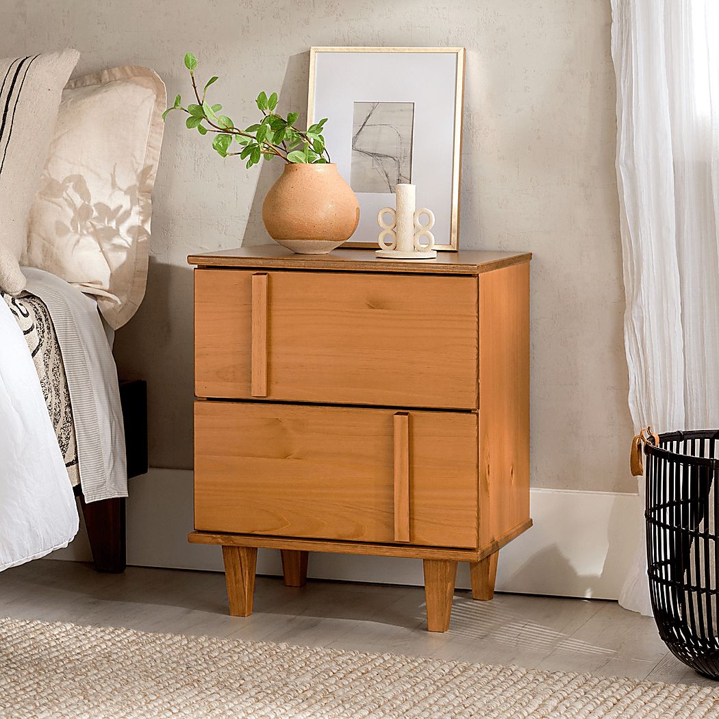 Woodviolet Caramel Nightstand