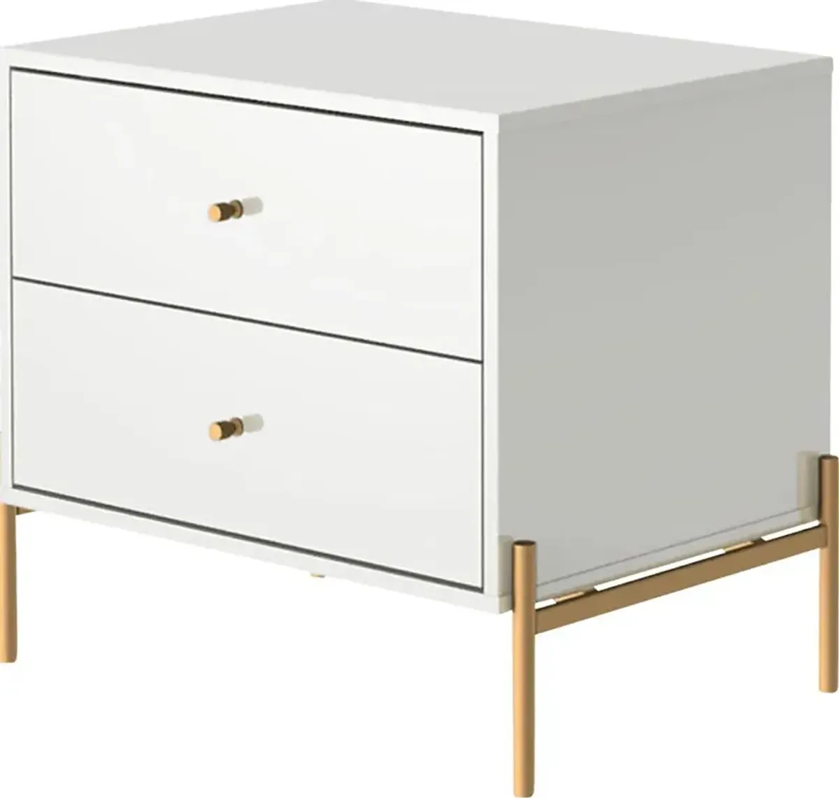 Colletta II White Nightstand