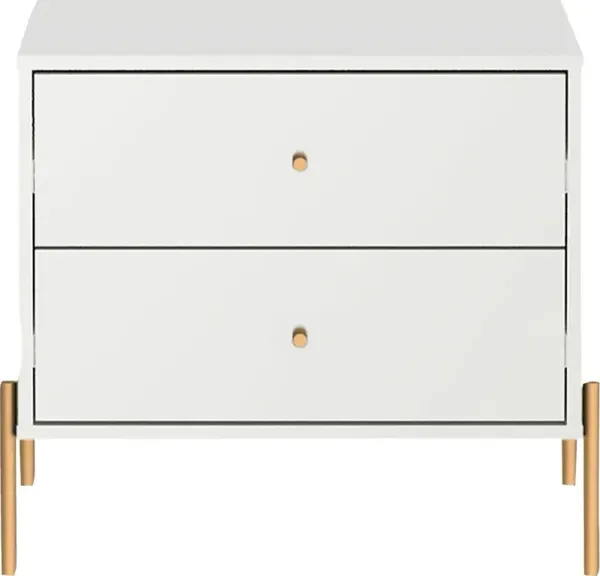 Colletta II White Nightstand