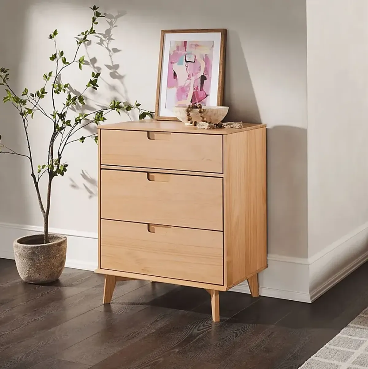 Namora Natural 3 Drawer Dresser