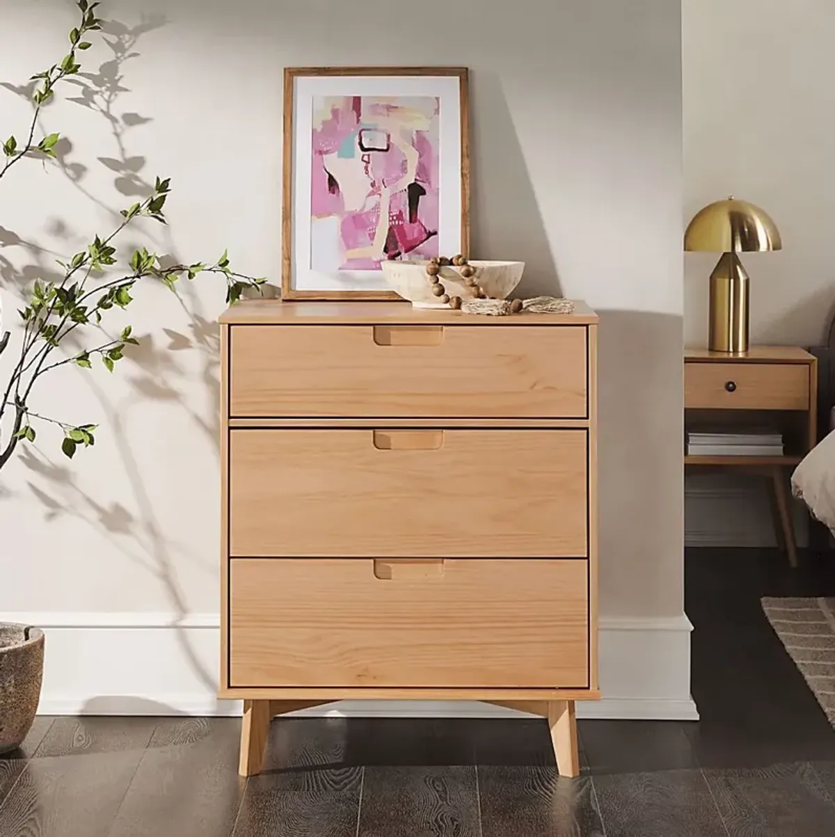 Namora Natural 3 Drawer Dresser