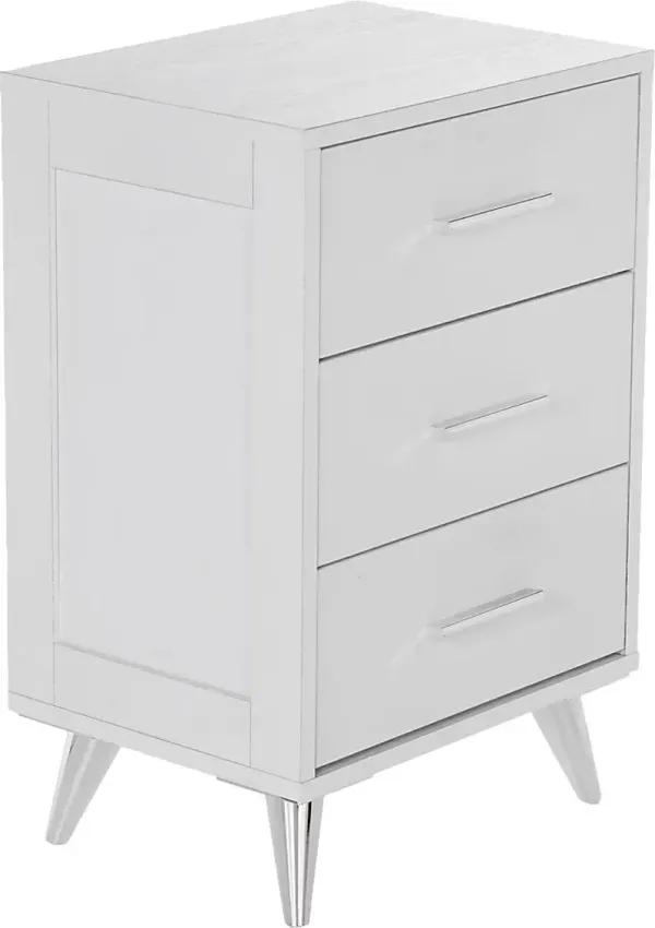 Arnoldell White Nightstand