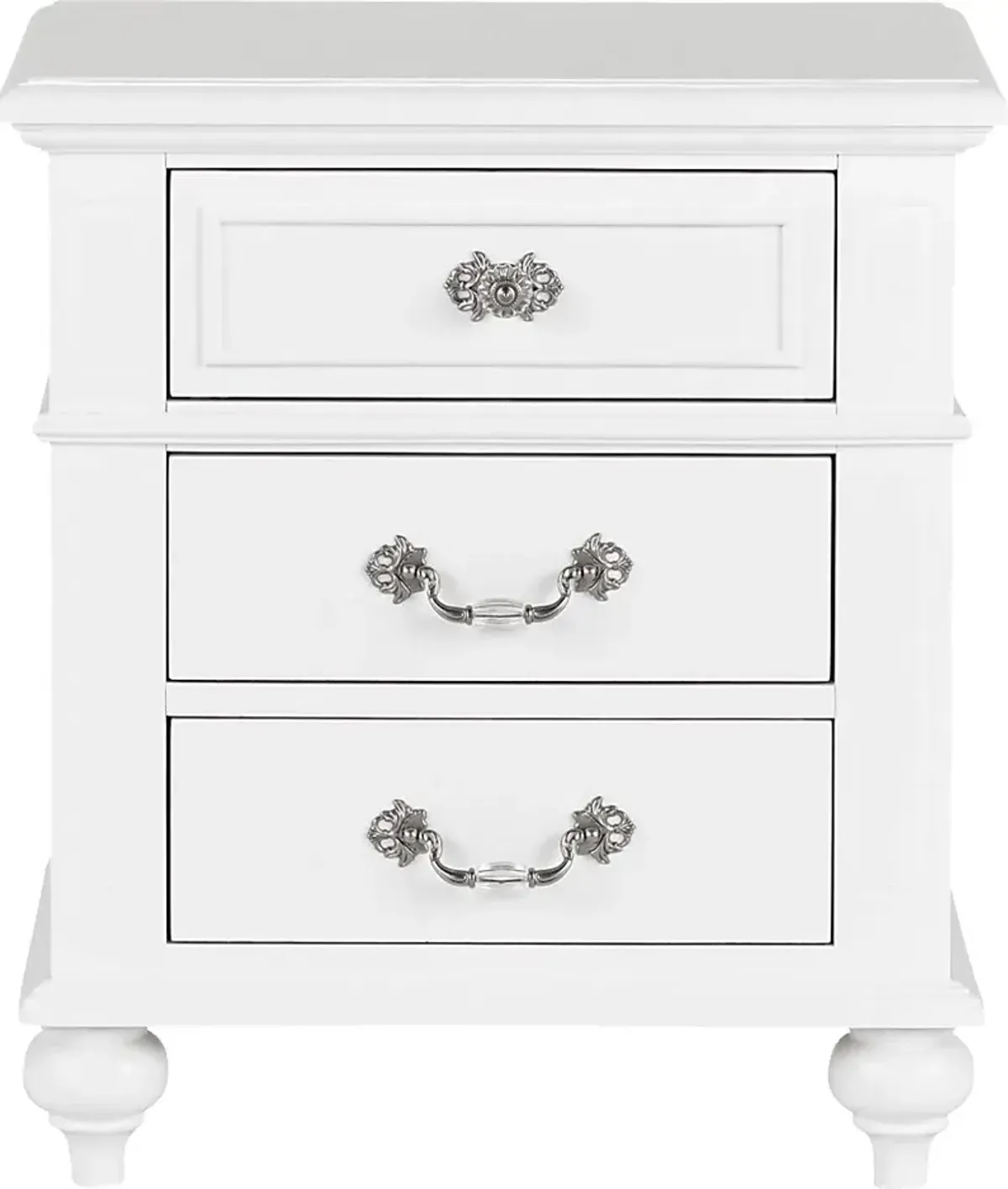 Roseton White Nighstand