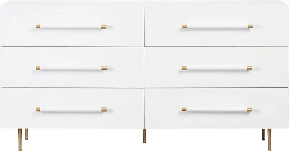 Troperan White Dresser