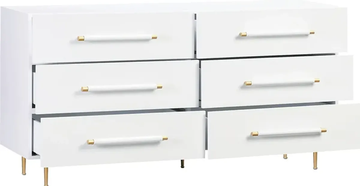 Troperan White Dresser