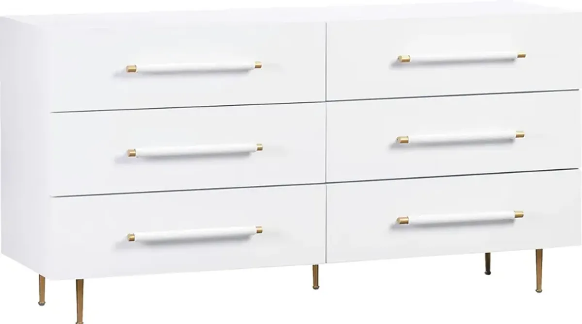 Troperan White Dresser