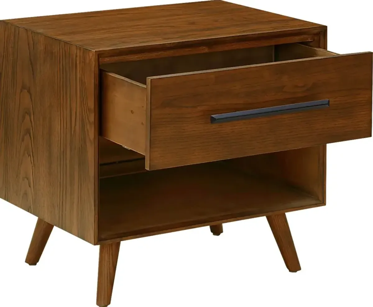 Ryunkin Brown Nightstand