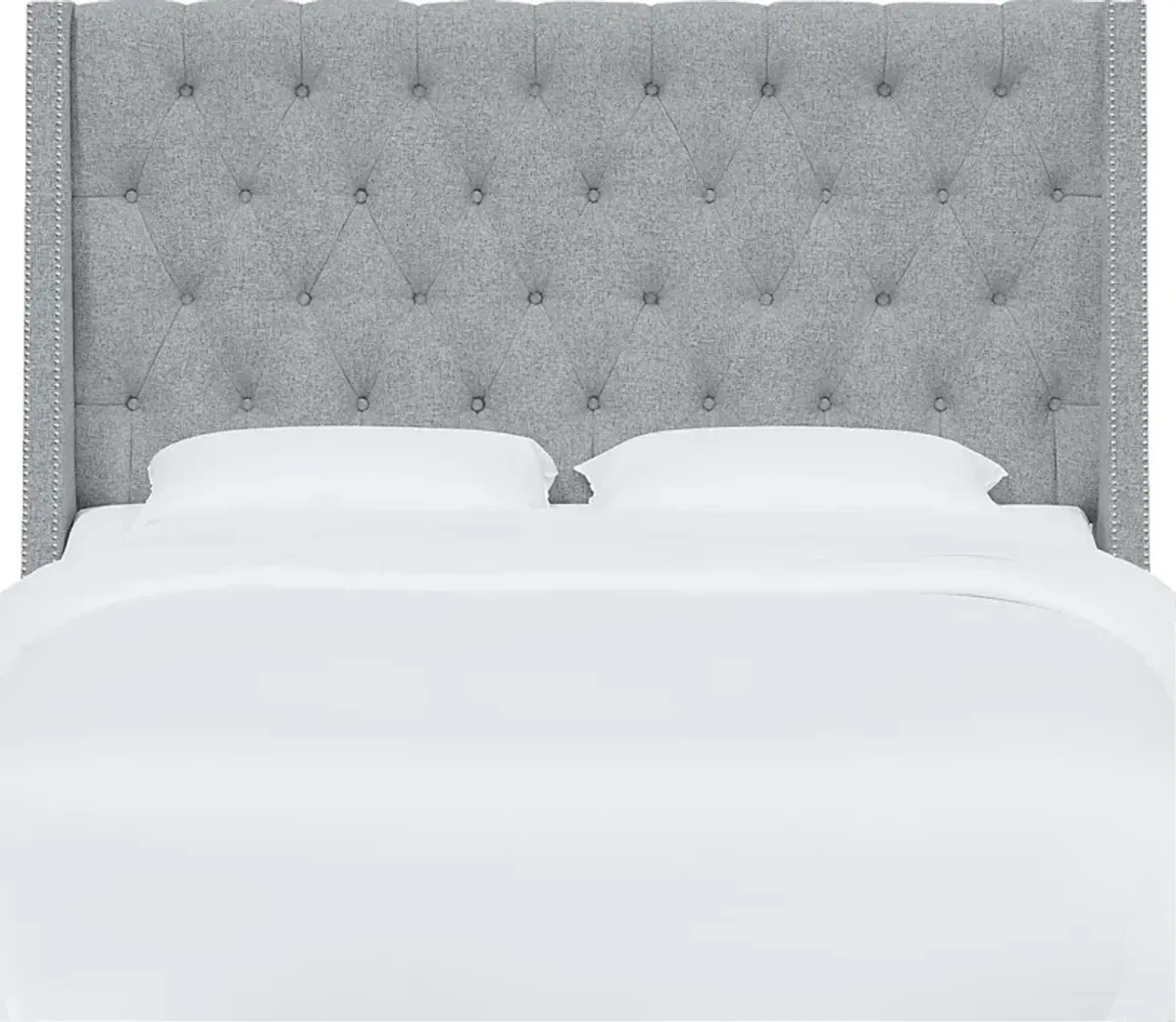 Aidyl Light Gray Twin Headboard