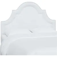 Aldimo White Twin Headboard
