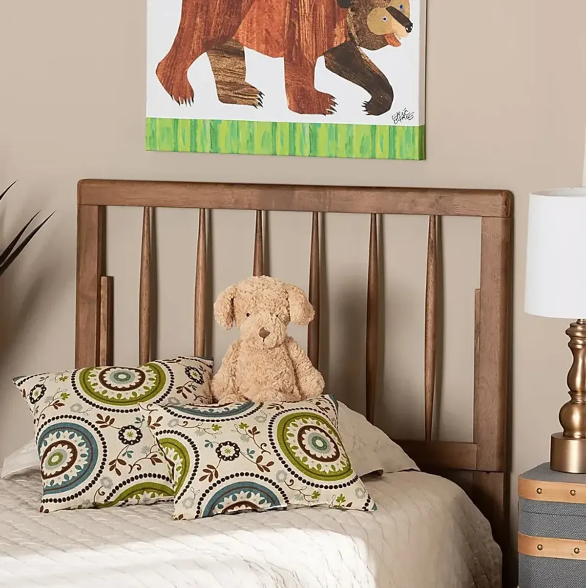 Battenwood Brown Twin Headboard