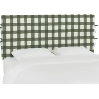 Deep Forest Sage Twin Upholstered Headboard