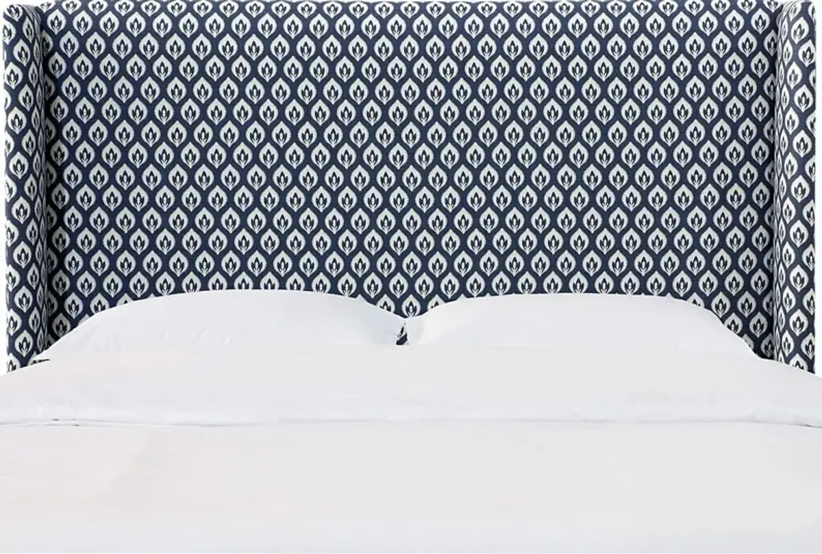 Delorna II Navy Twin Headboard