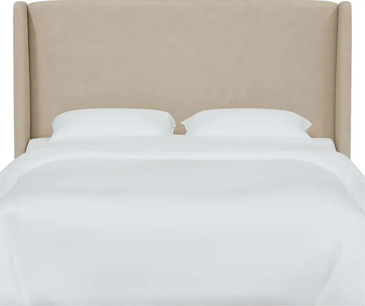 Delorna I Tan Twin Headboard