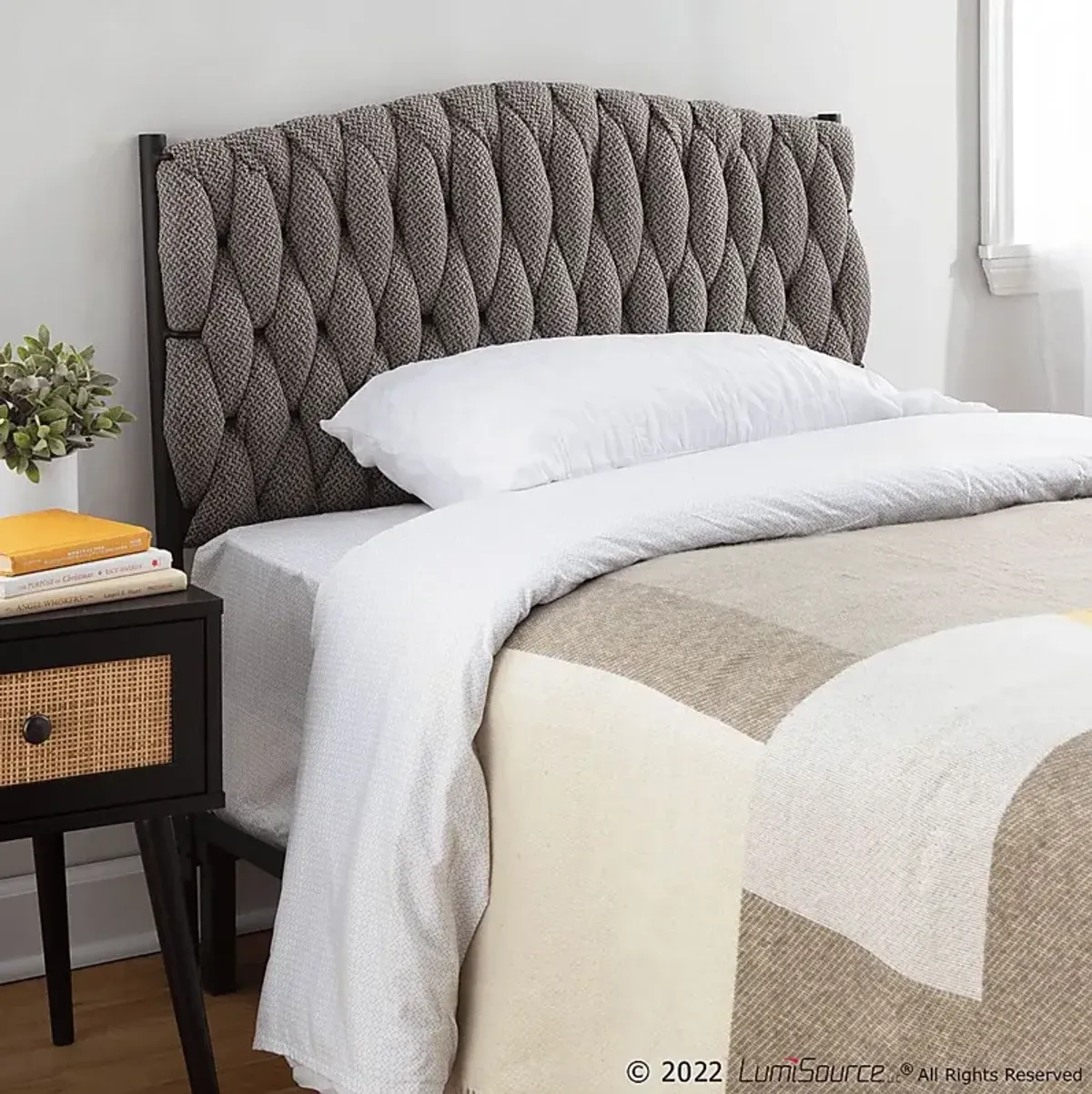 Tockington Gray Twin Headboard