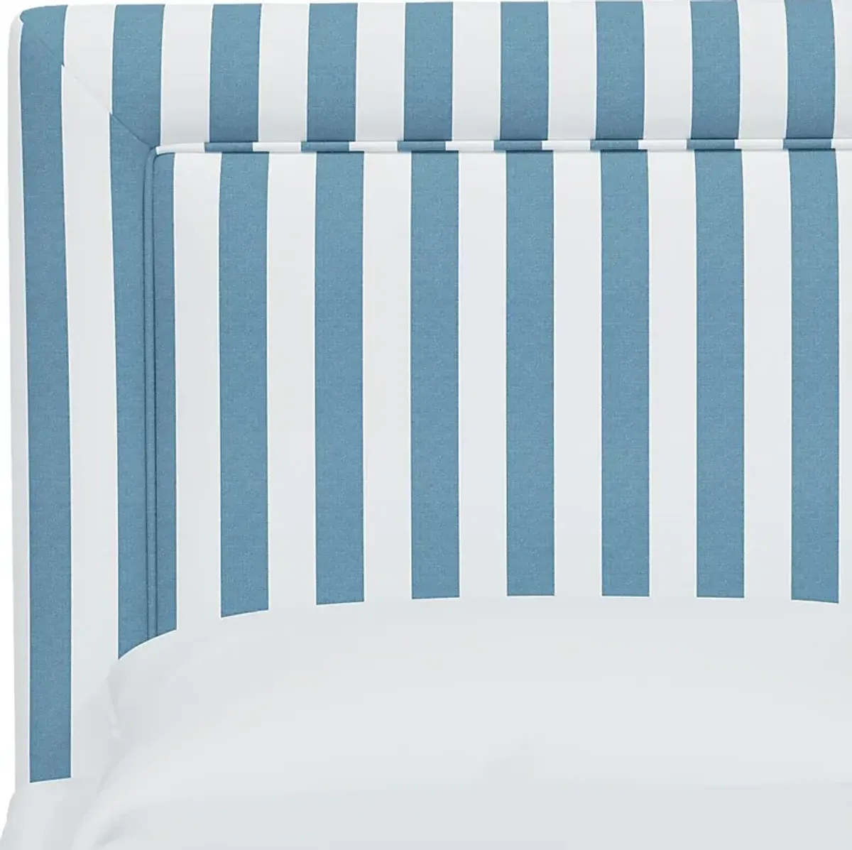 Nautical Blues Blue Twin Upholstered Headboard