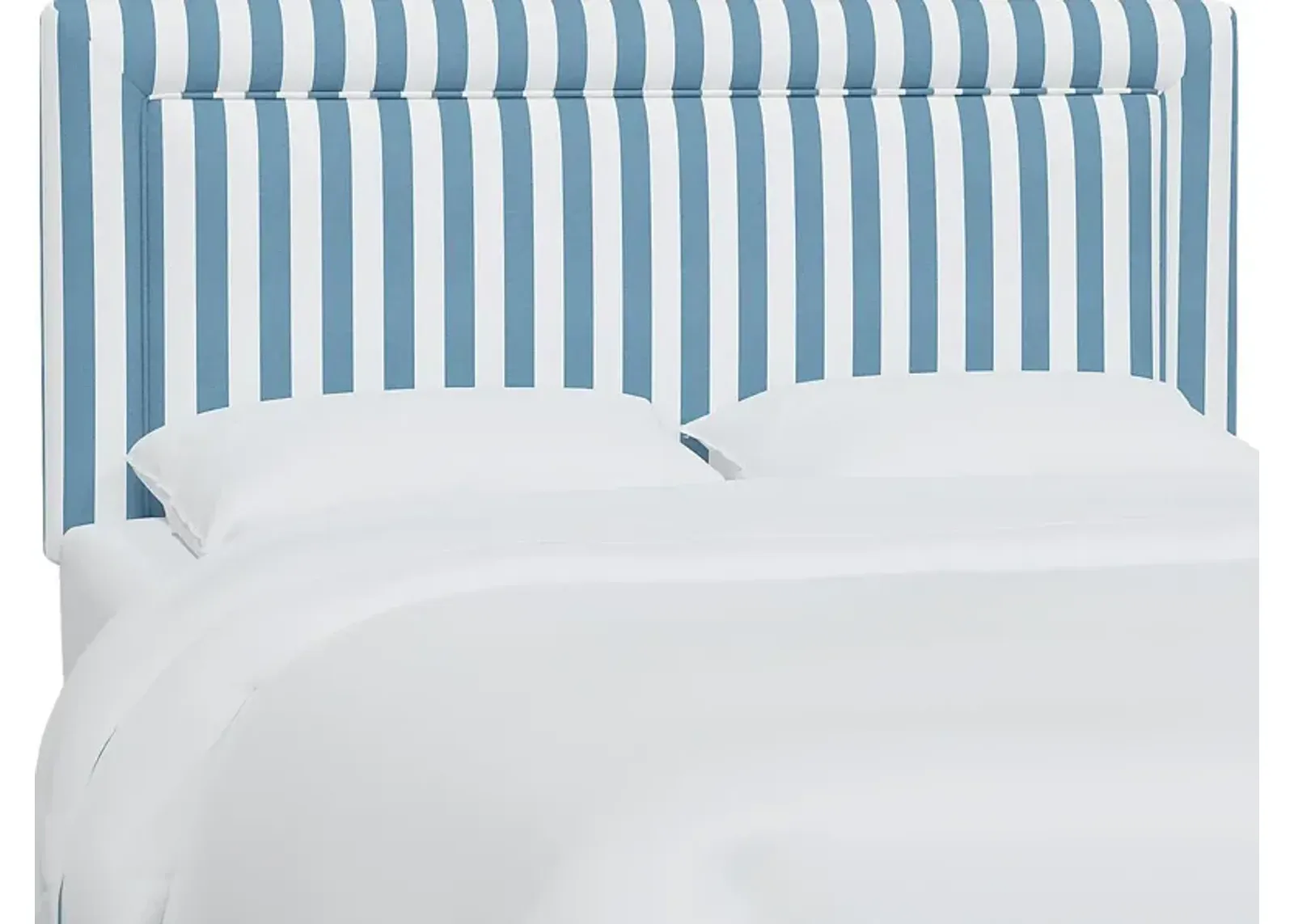 Nautical Blues Blue Twin Upholstered Headboard