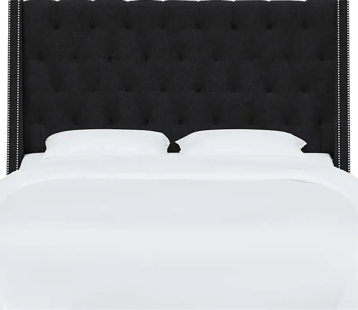 Aidyl Black Full Headboard