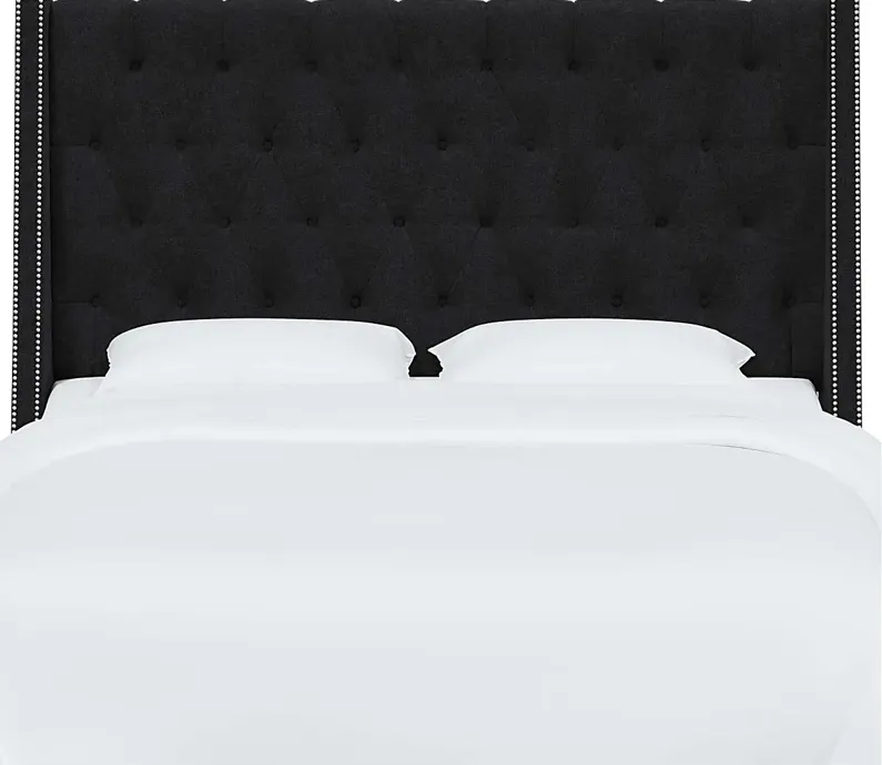 Aidyl Black Full Headboard