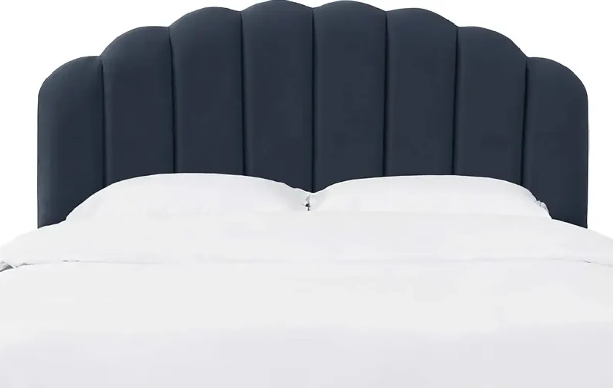 Eloisan Dark Blue Full Headboard