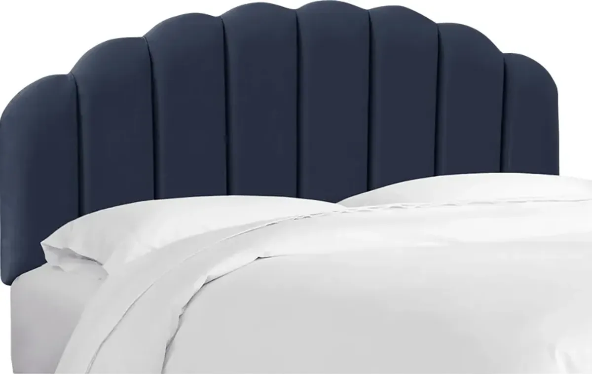 Eloisan Dark Blue Full Headboard