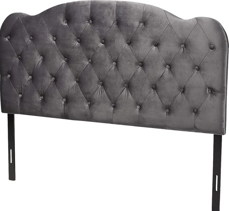 Aristocrate Gray Full Upholstered Headboard