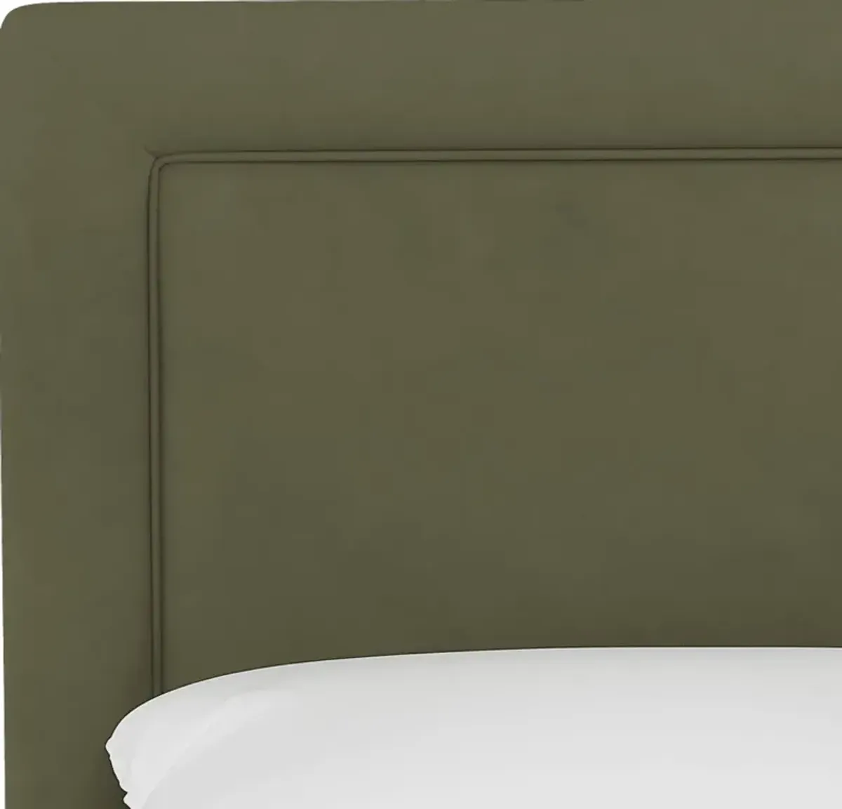 Kids Sweet Plains Green Full Upholstered Headboard