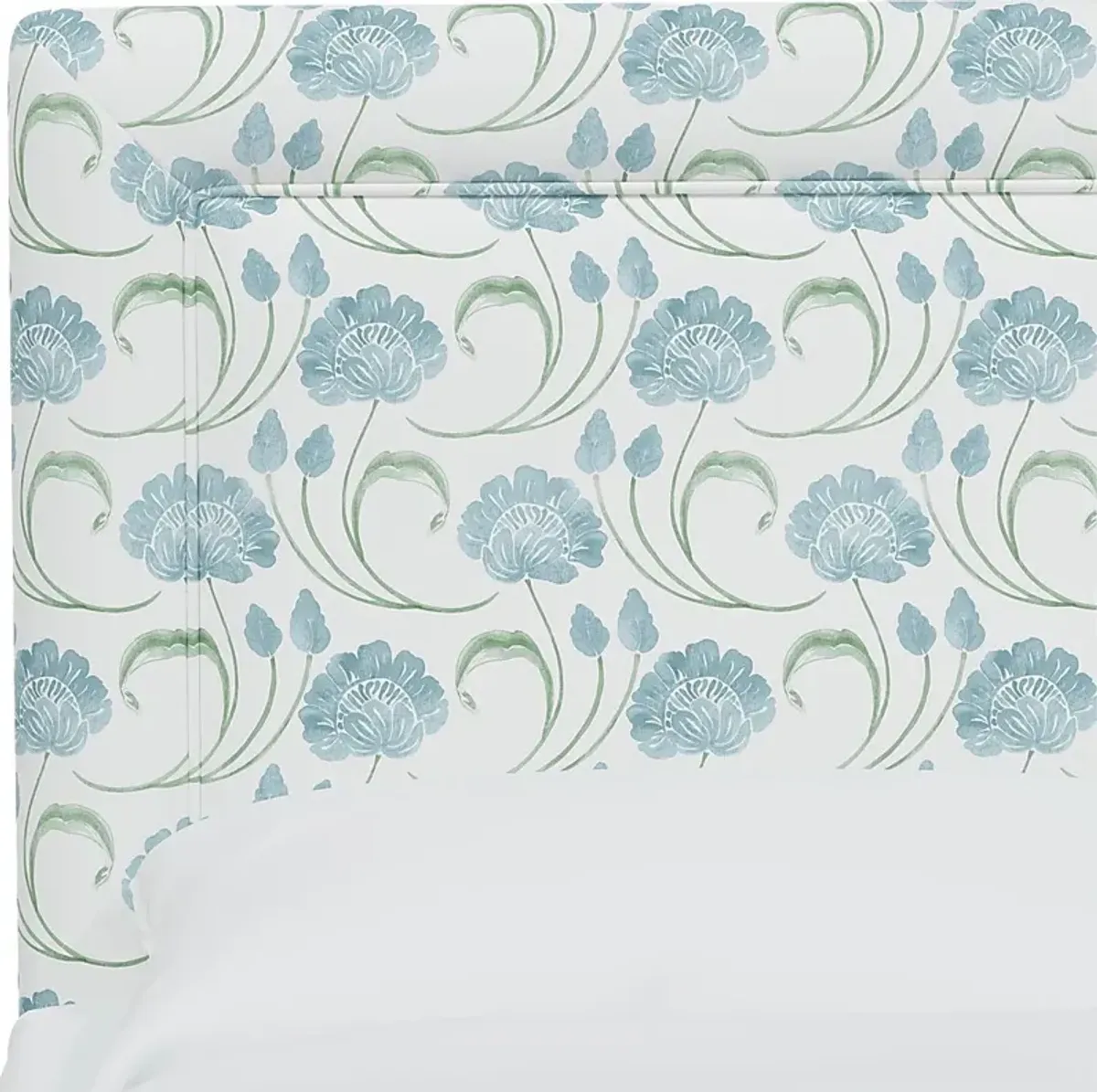 Meadow Breeze Sage Full Upholstered Headboard