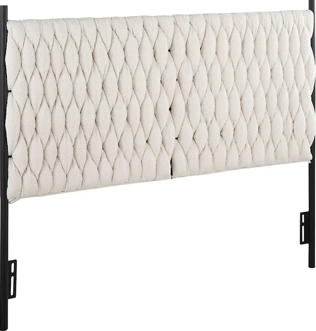 Tockington Cream Sherpa Queen Headboard