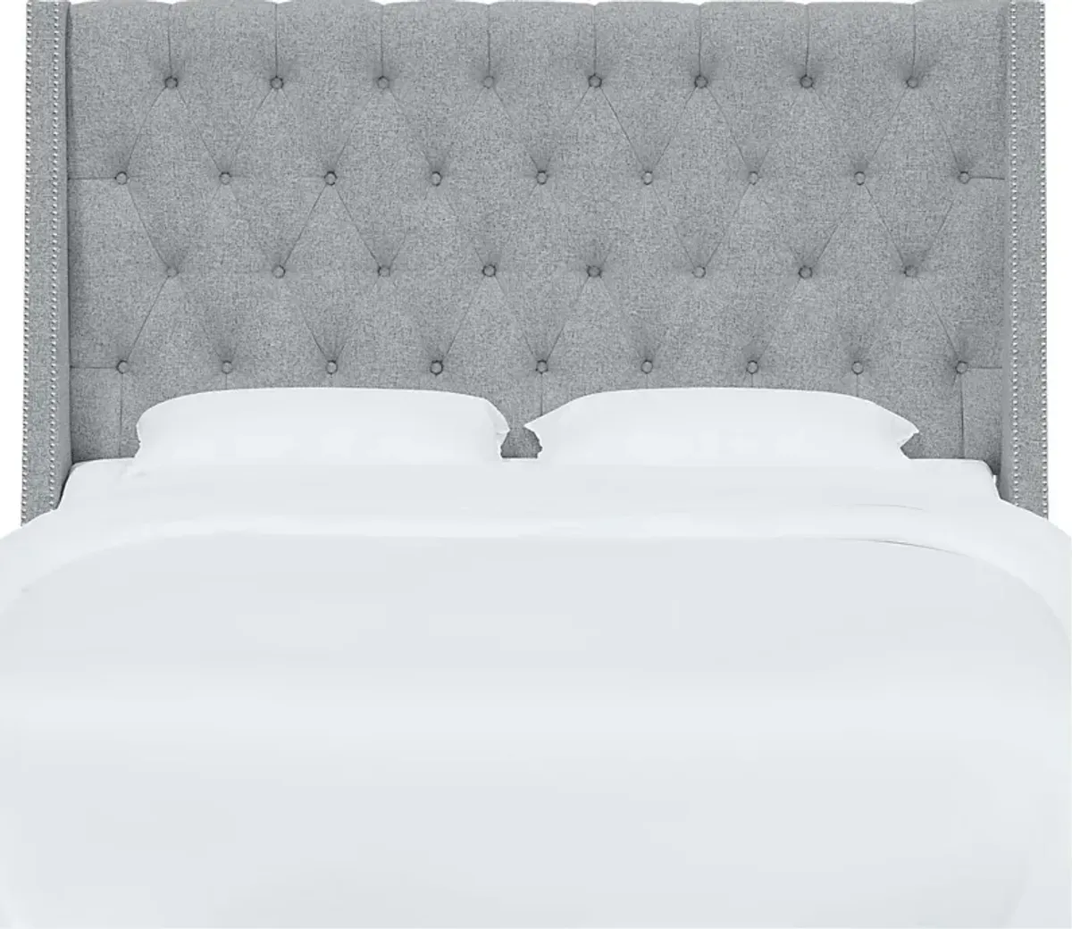 Aidyl Light Gray Queen Headboard