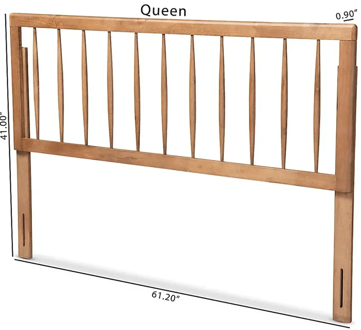 Battenwood Brown Queen Headboard