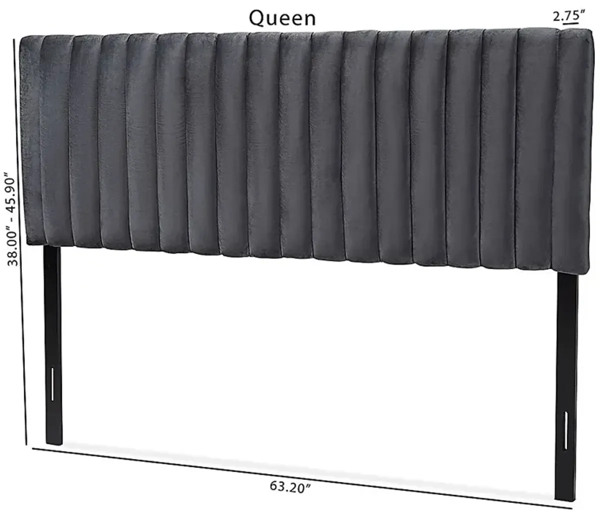 Mellany Gray Queen Headboard