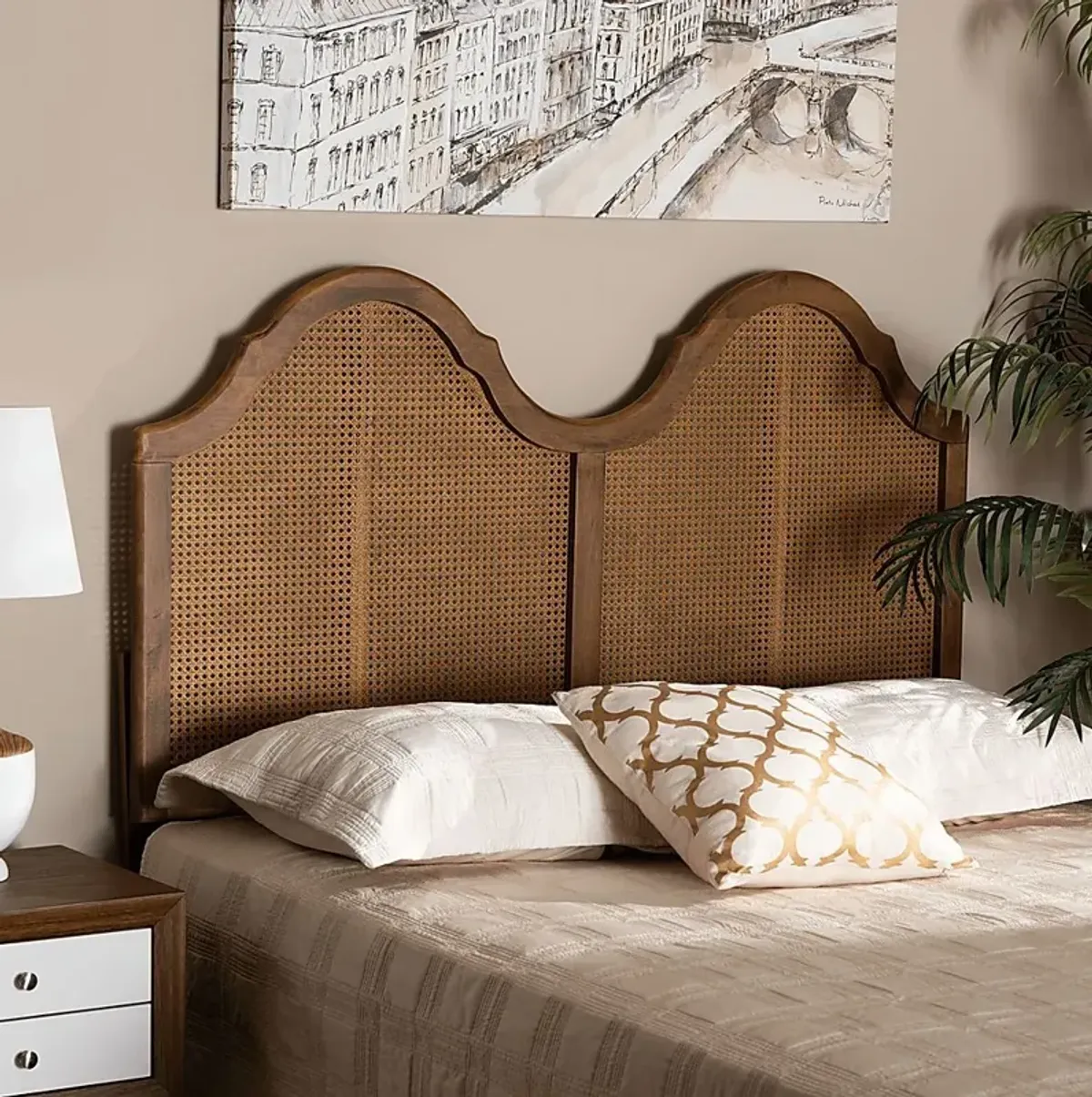 Bossham Brown Queen Headboard