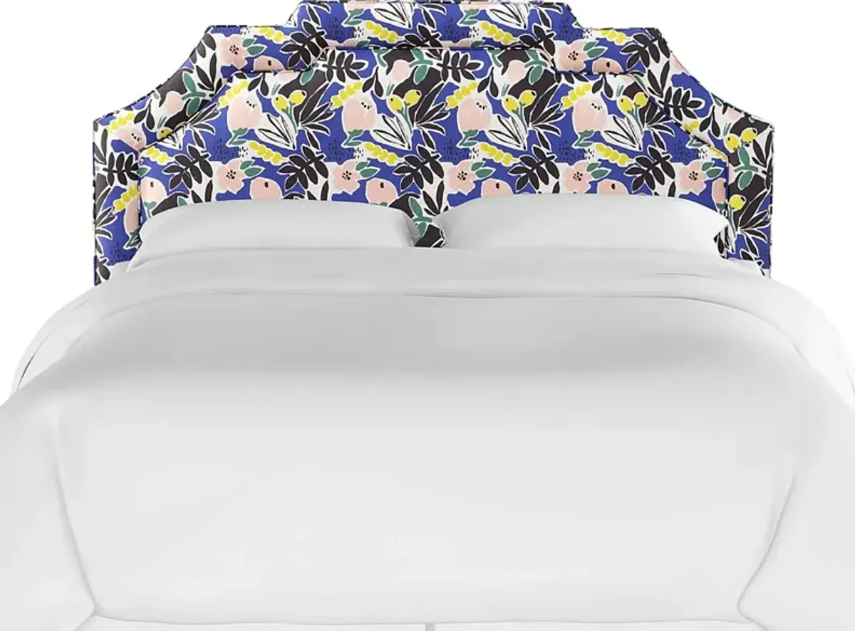 Evarelle II Cobalt Queen Headboard