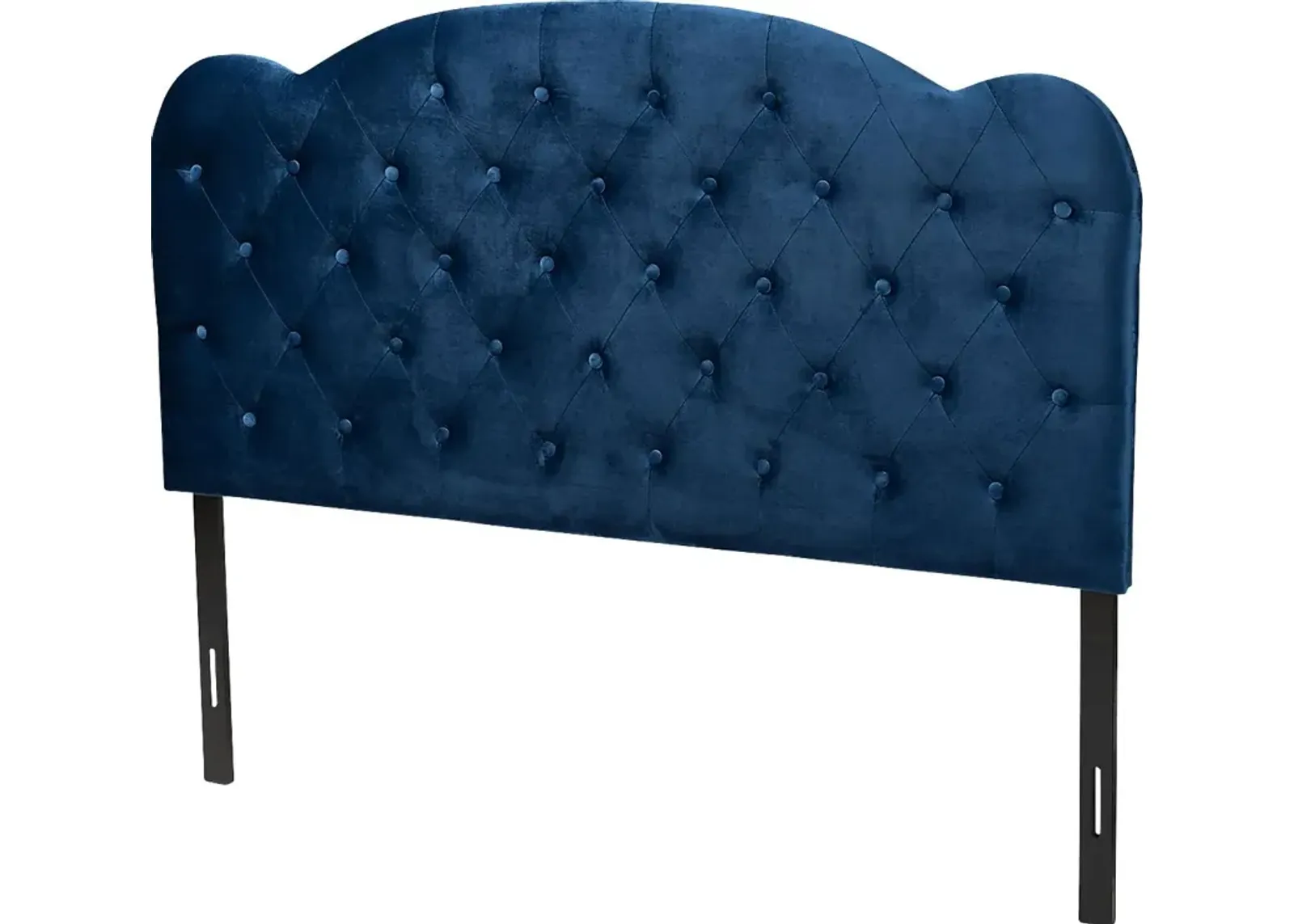 Aristocrate Navy Blue Queen Upholstered Headboard