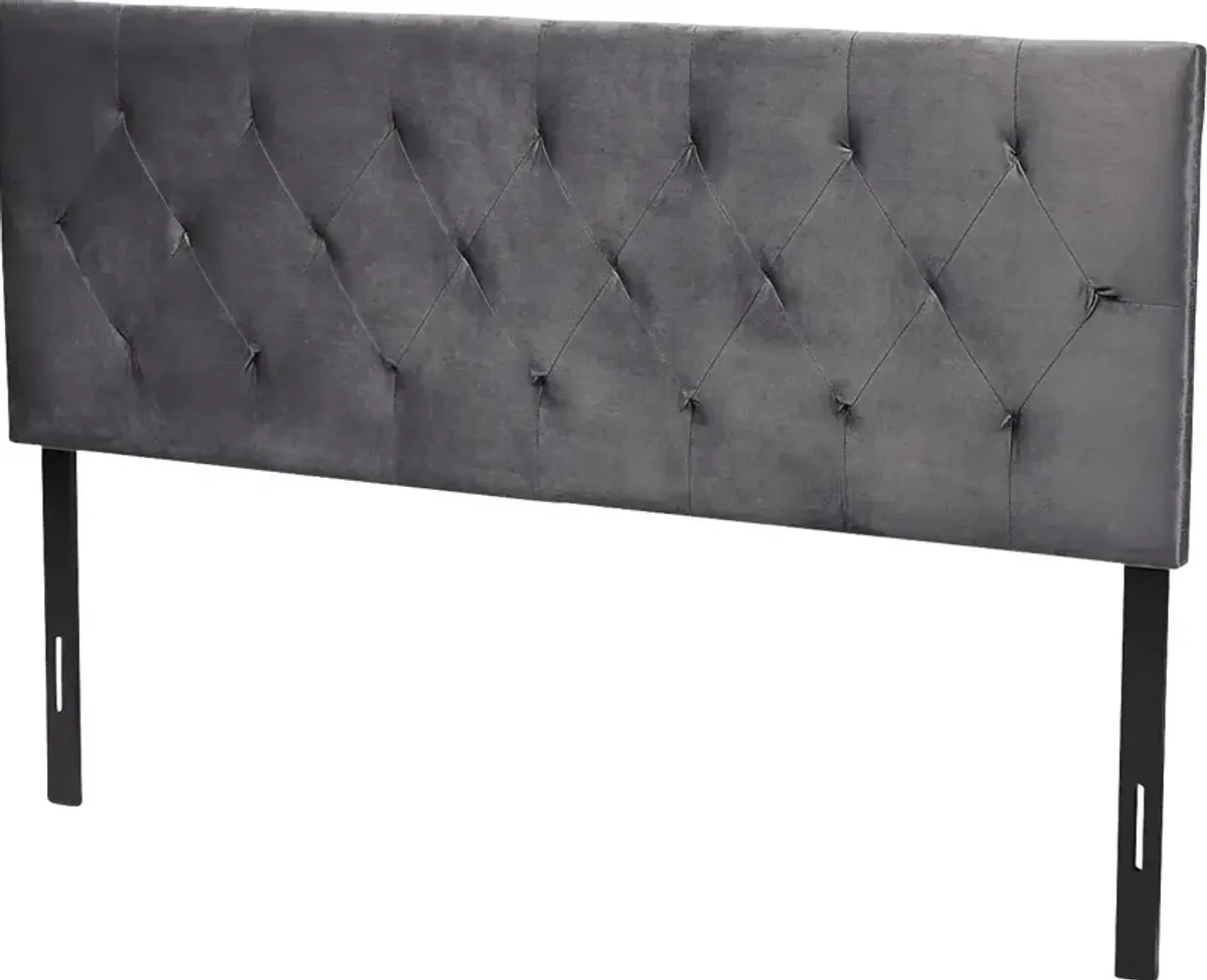 Arpino Gray Queen Upholstered Headboard