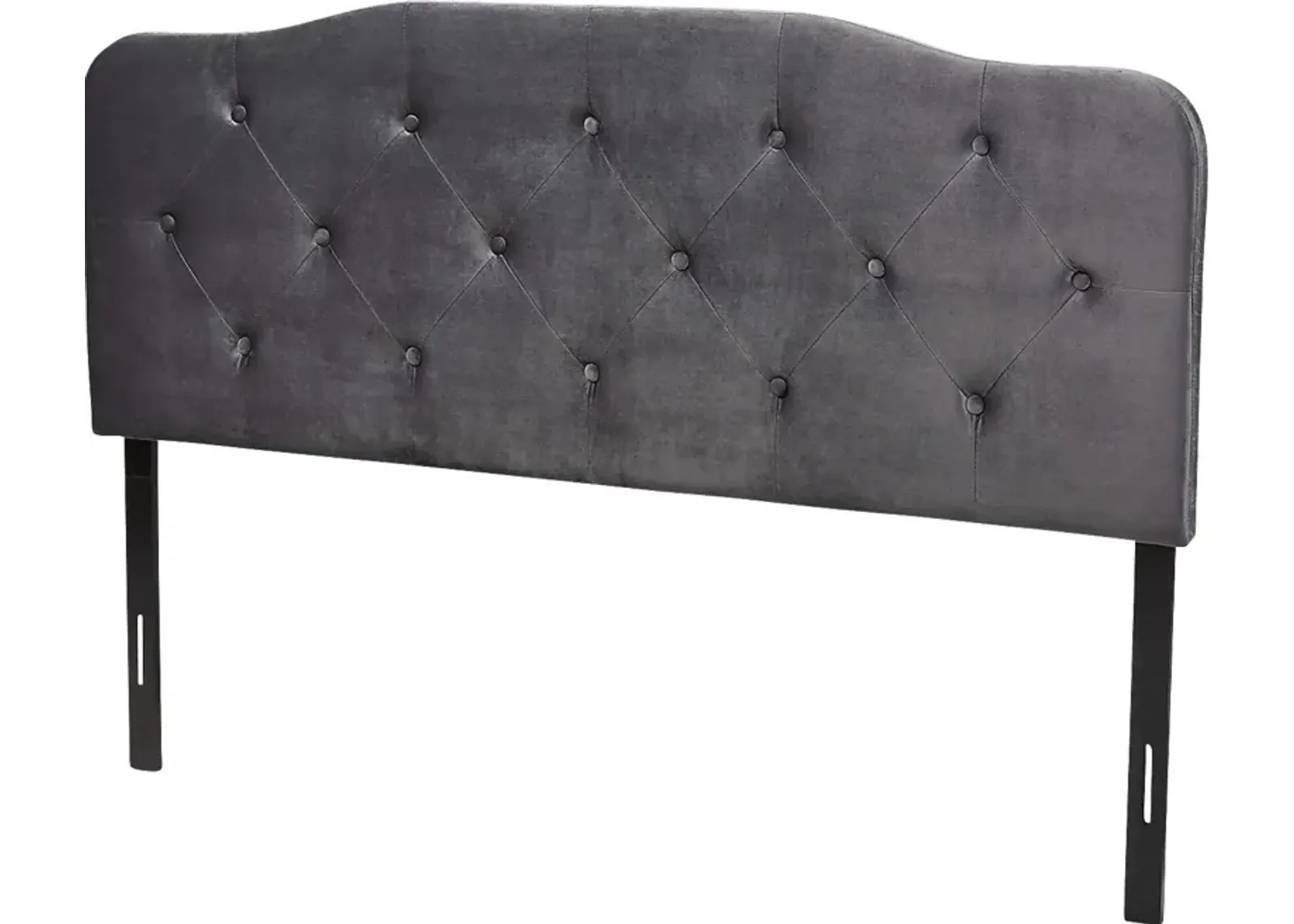 Besancon Gray Queen Upholstered Headboard