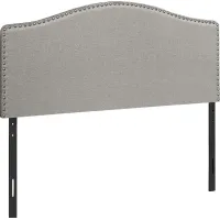 Selover Gray Upholstered Queen Headboard