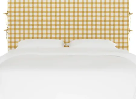 Cottage Charm Yellow King Upholstered Headboard