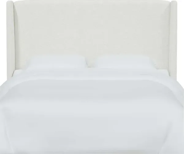 Delorna I White King Headboard