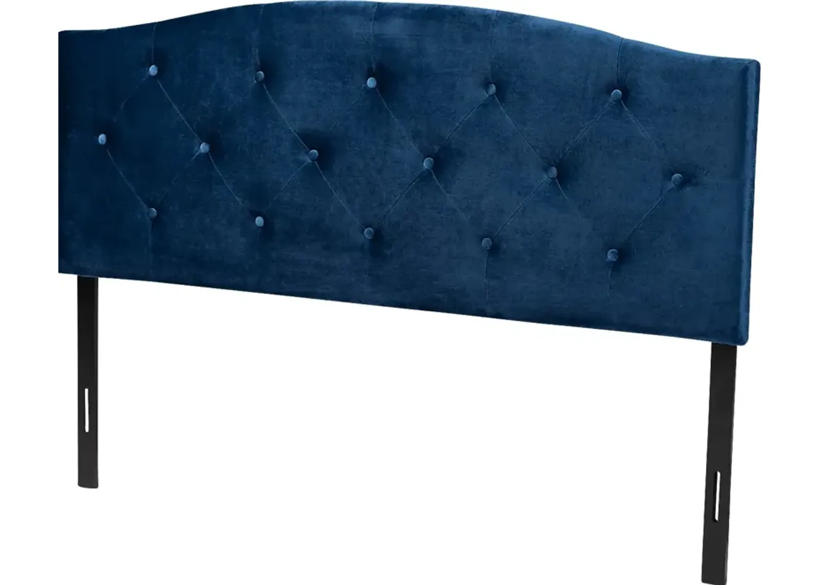 Broxbourne Navy Blue King Upholstered Headboard