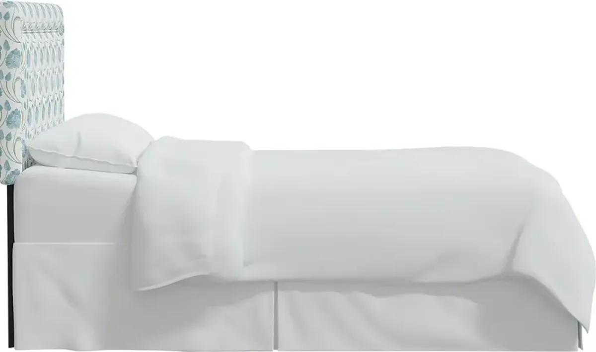 Meadow Breeze Sage King Upholstered Headboard